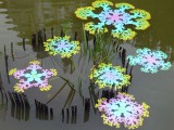 Floating Flakes / 2010 / Installation / 228 Park,Taipei
水花漂2010/裝置/二二八公園,台北